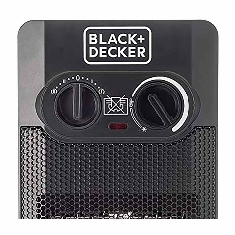 Black+Decker - Electric Fan Heater - 2000 Watt - Black - HX340-B5