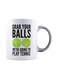 muGGyz Printed Ceramic Coffee Mug White
