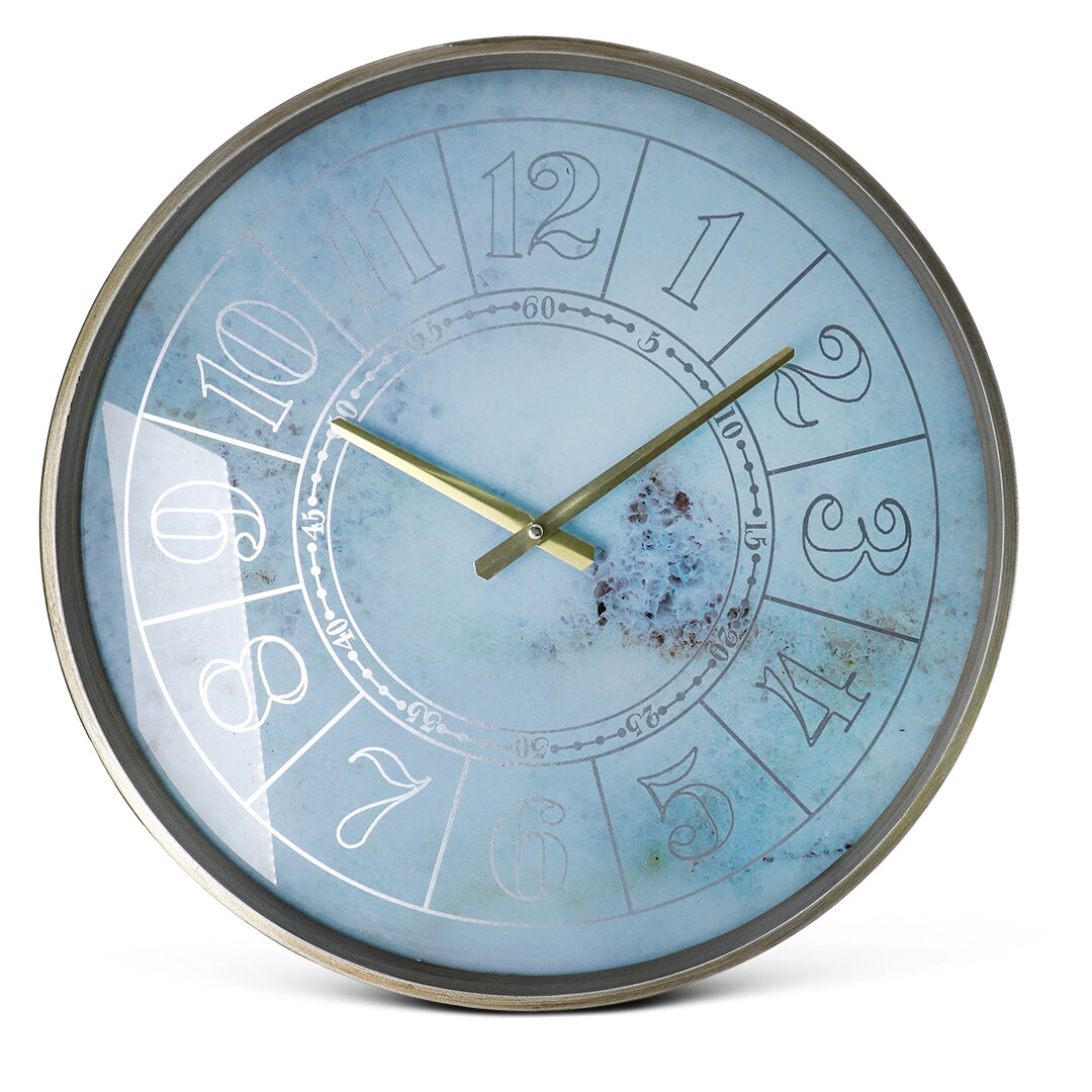 Buy AlHoora 46x46cm Analogue Abstract Glass Wall Clock Online ...