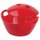 وعاء بلاستيك بمقابض وغطاء من مينترا - حجم كبير - أحمر