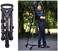 DMK POWER DMK-D2 3 Wheels Folding Dolly Pulley Base With Carrying Case for DSLR Camera Photo Video Lighting Camera (load upto 20KG)