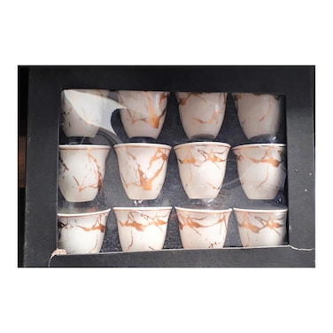 Tablart Ceramic Cup Set Gold Sparkle