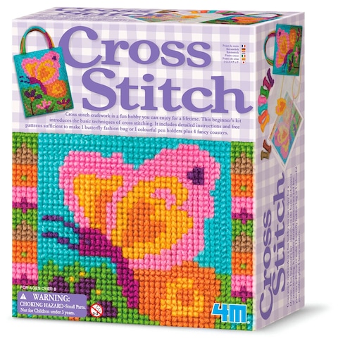 4M Cross Stitch Kit, Multicolor