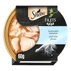 Buy Sheba Filets Sustainable White Fish Wet Cat Food 60g in UAE