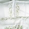 Rou Lane 3 Piece Duvet Cover Set 100% Handmade Cotton with Floral Embroidery Super King Size 240 x 260 cm