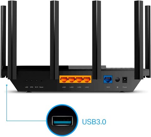 TP-Link Ax5400 Dual-Band Gigabit Wi-Fi 6 Router, WiFi Speed Up To 5400 Mbps, 4&times;Gbps Lan Ports, Connect 200+ Devices, Ideal For Gaming Xbox/PS4/Steam&amp;4K/8K, With OnemeshAnd Homeshield (Archer Ax73)
