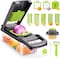 Generic Vegetable Cutter Cube Cutter Vegetable Chopper Vegetable Slicer Suitable For Grating Slices 14 In 1 Multifunctional Cutter Cucumber Slicer Fruit Cutter Potato Cutter