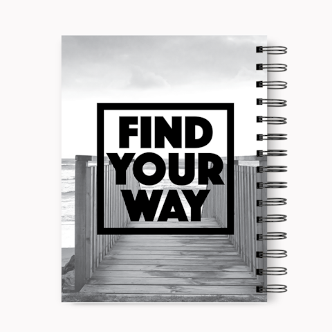 Loud Universe Spiral Notebook Find Yourself Hard Cover Notebook with Premium High Quality Paper A5 Size