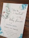 10 x Personalised Elephoant Baby shower invitations
