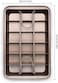 Generic Non Stick Brownie Pans With Dividers, Divided Brownie Baking Tray With Grips, For Oven Baking, Slice Solutions Cake Bakeware, Square Baking Pan With Built-In Slicer, 12 By 8 Inches, Champagne