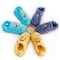 Milk&amp;Moo Kids Slippers, %100 Cotton, Bath House Sleepers For Kids, Non Slip Soft Sole, With Elastic Band, Lightweight, Breathable, Designed For Indoor Use, For Boys and Girls, 5-6 Years Old