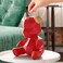 Aiwanto 1pc Money Bank Little Bear Piggy Bank Resin Animal Piggy Bank Teddy Bear Piggy Bank Piggy Bank Coin Bank Saving Pot Money Box Home Decoration Gifts for Kids (Red)