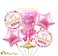 Party Time 5-Piece Pink Happy Birthday Decoration Balloon Set