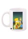 The Simpsons Printed Mug White/Yellow/Red Standard Size