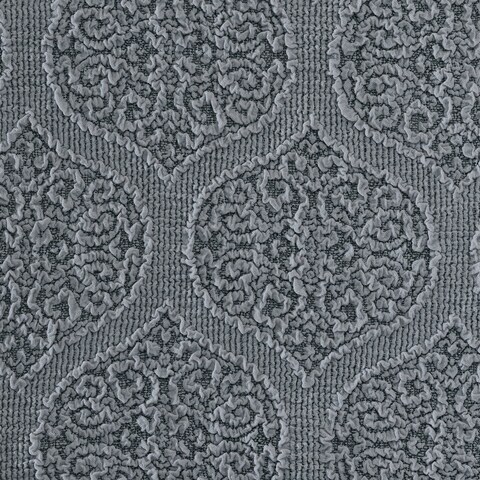 Fabienne Turkish Stretchable Jacquard Sofa Cover Two Seater Grey Free Size