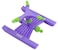 Palisad Plastic Sprinkler, Rotating, With 3 Blades, Nozzle D 3/4", On Support, Field Area 180 Sq. M, D 15 M