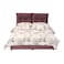 In House Le&oacute;n Velvet Bed Frame - King - 200x200 cm - Dark Pink