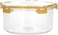 Royalford 550 ml Round Airtight Container With A Lid-Rf11254 Plastic Container With A Silicone Sealing Ring Fitted Lid Transparent Storage Container, Yellow
