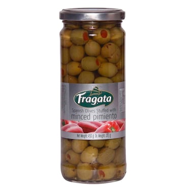 Fragata Spanish Stuffed Green Olives With Minced Pimiento 340g