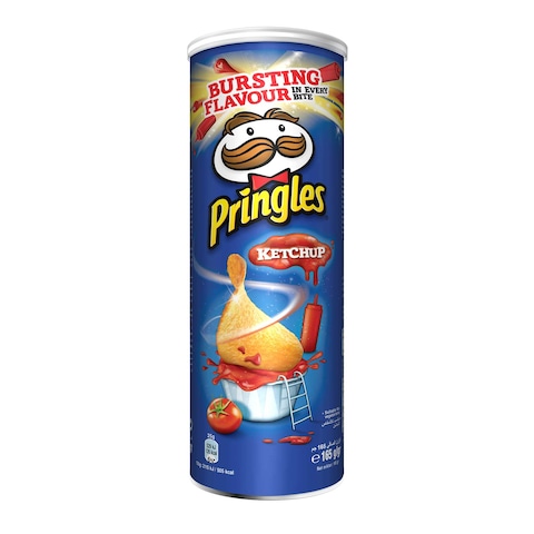 Buy Pringles Ketchup Potato Chips 165g in Saudi Arabia