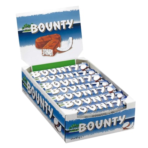 Bounty chocolate bar box 57G