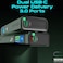 Promate Universal 20000mAh Ultra-Slim Portable Power Pack with 130W Power Delivery, Smart TFT LCD Screen, USB-A QC 3.0, Dual USB-C Input/Output Ports, and Over-Heating Protection, Titan-130 (130W)