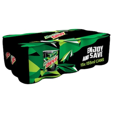 Mountain Dew Mini Cans 155ml Pack of 15
