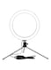 Generic - Table LED Ring Light With Tripod Stand Set Black
