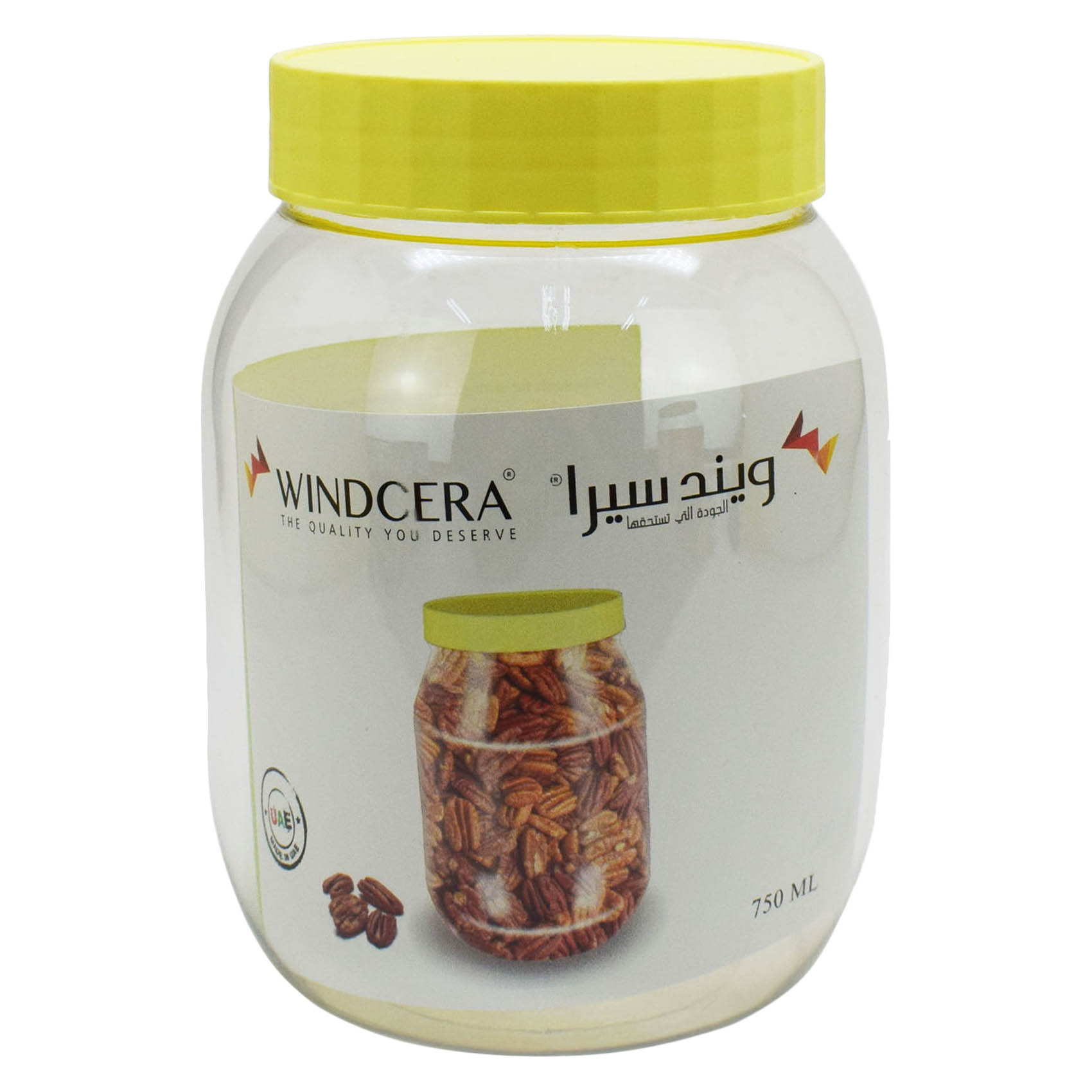 Windcera Pet Jar Clear/Yellow 750ml