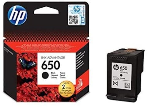 HP 650 Black Original Ink Advantage Cartridge - Cz101Ak