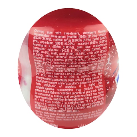 Mentos Pure Fresh Strawberry Chewing Gum - 87.5 gram