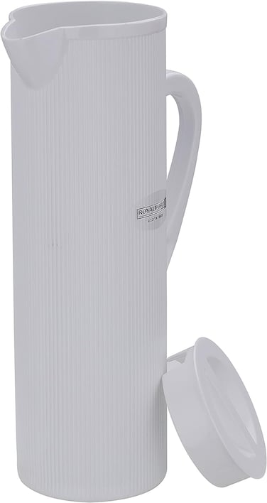 Royalford Acrylic Water Jug, 1.5L Capacity Jug, Rf10843 Juice Jug With Lid Transparent Water Jug For Home, Cafes, Restaurants, Bar Portable Multi-Purpose Jug BPA-Free, Multicolor
