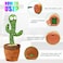 Trlpeiiar Dancing Cactus Toys For Baby Boys And Girls, Talking Plush Dancing Cactus Toy Electronic Plush Toy Singing, Record Repeating What You Say With 120 English Songs And LED Lighting