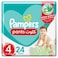 Pampers Baby-Dry Pants Diapers With Aloe Vera Lotion Size 4 (9-14kg) 24 Pants