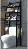 Metal Stand 3 Tier Shelves Over The Toilet Rack Bathroom Space Saving Storage Organizer Multipurpose Black