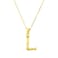 Aiwanto L Letter Necklace Spelling Necklace Golden Name Starting Letter Necklace