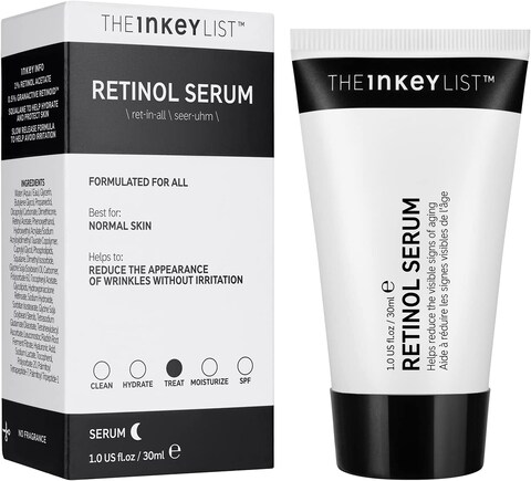 The Inkey List 1% Slow Release Retinol Serum Targets Wrinkles And Signs Of Ageing, 30ml