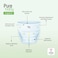 Pure Baby Diaper Pants with Organic Bamboo Core Size 5 (11-20 kg) 40 Diapers