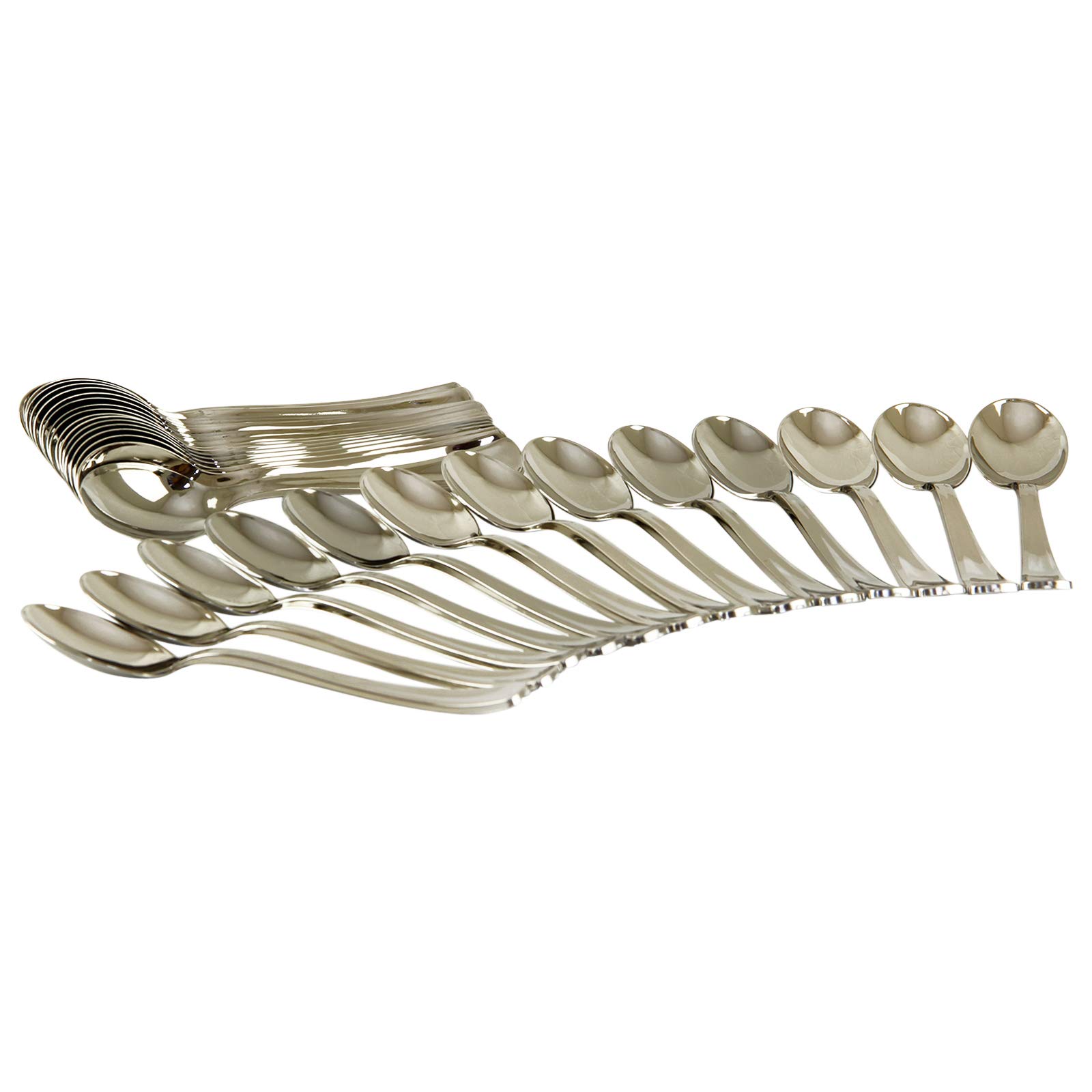Buy Rosymoment Silver Color Spoons Set, 30 Pieces,Silver Online ...