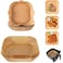 Generic Air Fryer Disposable Paper Liner, 50 Pieces Food Grade Square Air Fryer Parchment Paper, 20Cm Large Waterproof Non-Stick Parchment Paper For Air Fryer, Oven, Baking