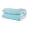 Mintra Sherpa &amp; Strip Flannel Blanket - 180 x 220 cm - Blue