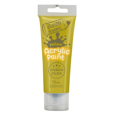 BANTEX ACRYLIC PAINT 75ML YELLOW