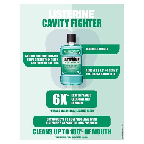 Listerine Advanced Tartar Control Mouthwash, 250ml - Pack of 2