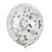 Silver Confetti Balloon Pack of 5