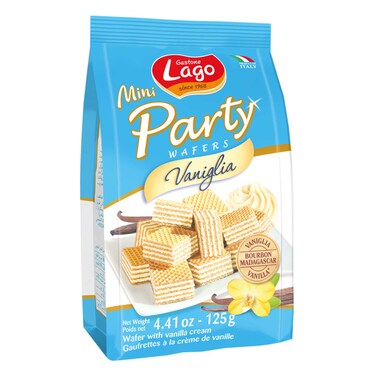 Gastone Lago Mini Party Vanilla Cubes Wafers 125g