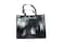 Reusable Non-woven Fabric Grocery Tote Bag with Handle - 40x12x32cm Black