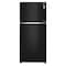 LG Double Door Top Freezer GN-C782SGGL Black Glass 506L