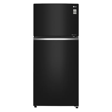 LG Double Door Top Freezer GN-C782SGGL Black Glass 506L