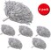 Sanlan - ( Slivery) - Sanlan Cheerleader Pom Poms 6Pcs Cheerleading Poms Metallic Foil Pom Poms Squad Cheer Sports Party Dance Useful Accessories