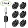 Ringke Cable Clip Holder Multipurpose Back Adhesive Desktop and Office Cable Organizer, Cord Management Solution for Charging, Lightning,Laptop Chargers,USB Electronics Accessory Cable Holders(6 Pack)